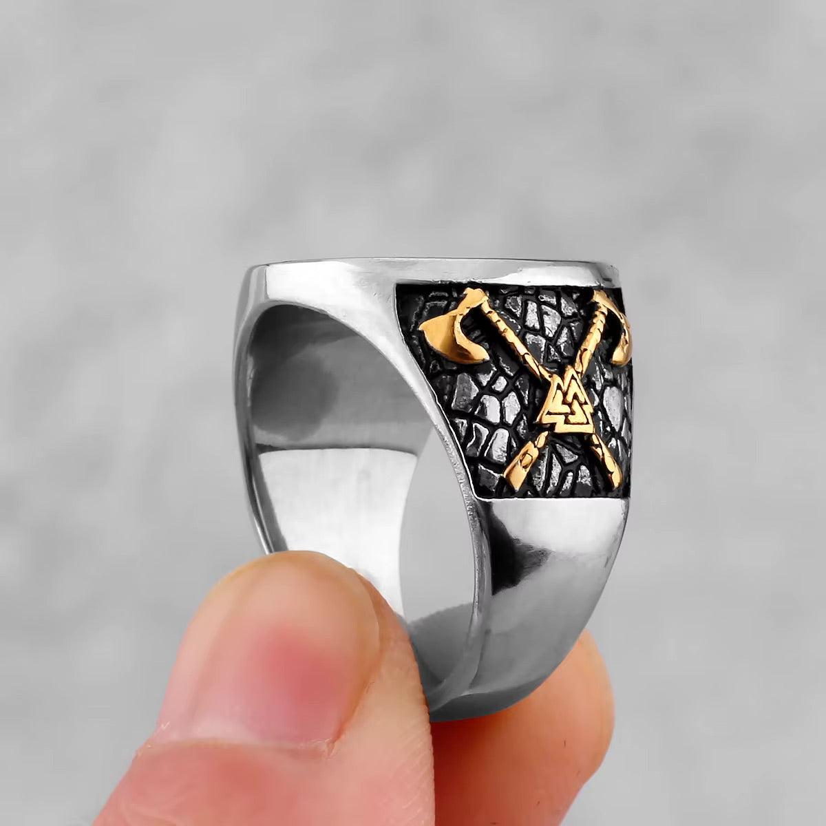 Compass of the Warrior Ring - Stainless Steel