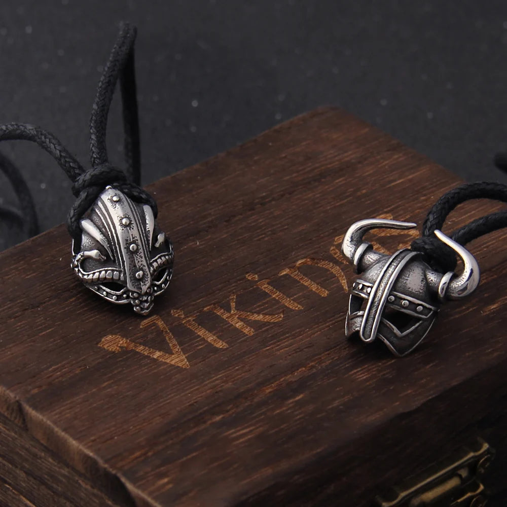 Viking Helmet Necklace – Adjustable Cord