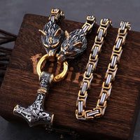 Steel & Gold Color (Heavy Chain)