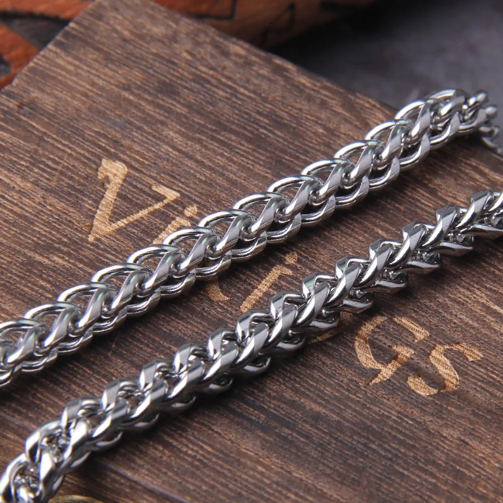 Viking Necklace – Wolf Heads, Dragon Heads, or Spear Pendant