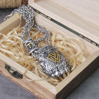 Silver chain with mix gold pendant design