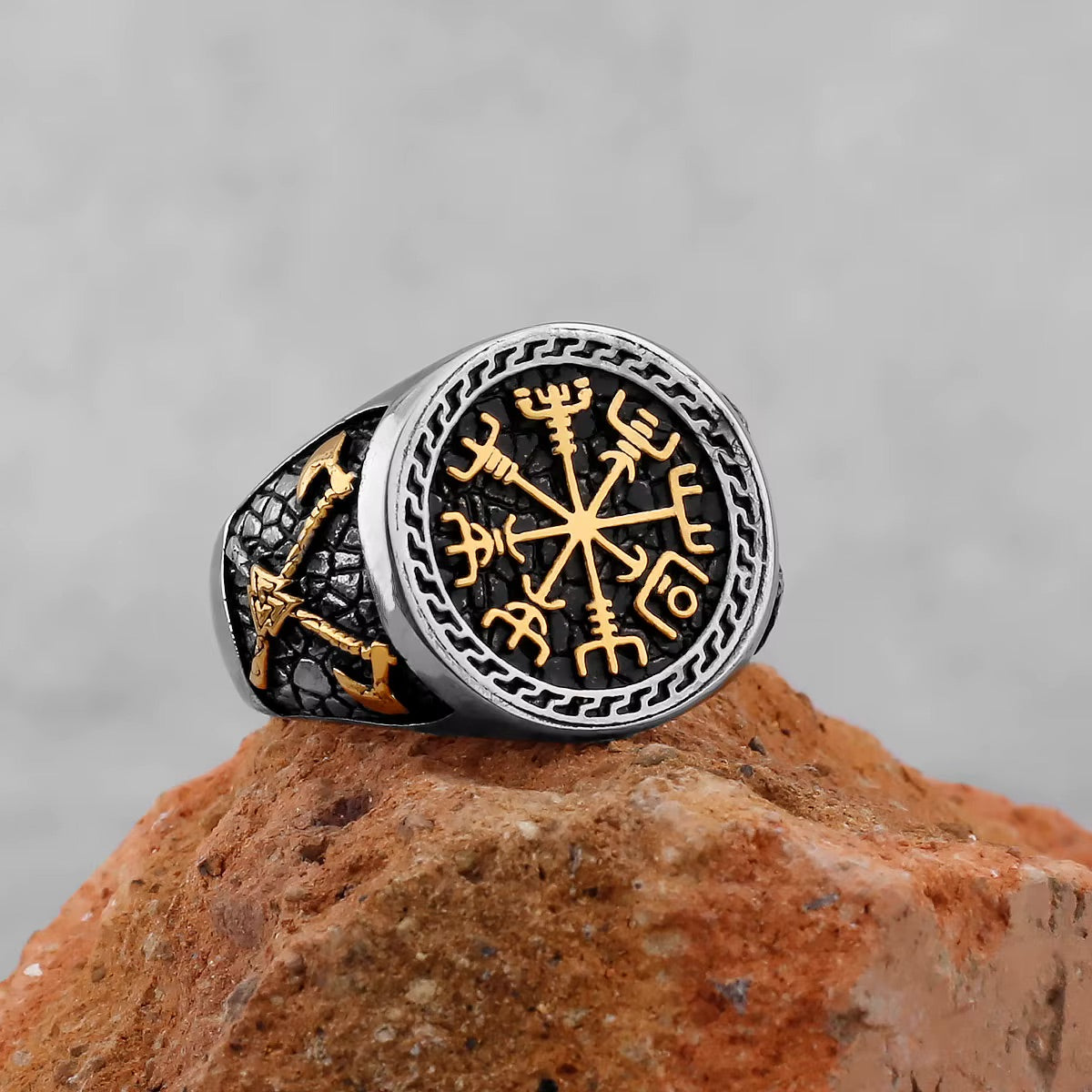 Compass of the Warrior Ring - Stainless Steel