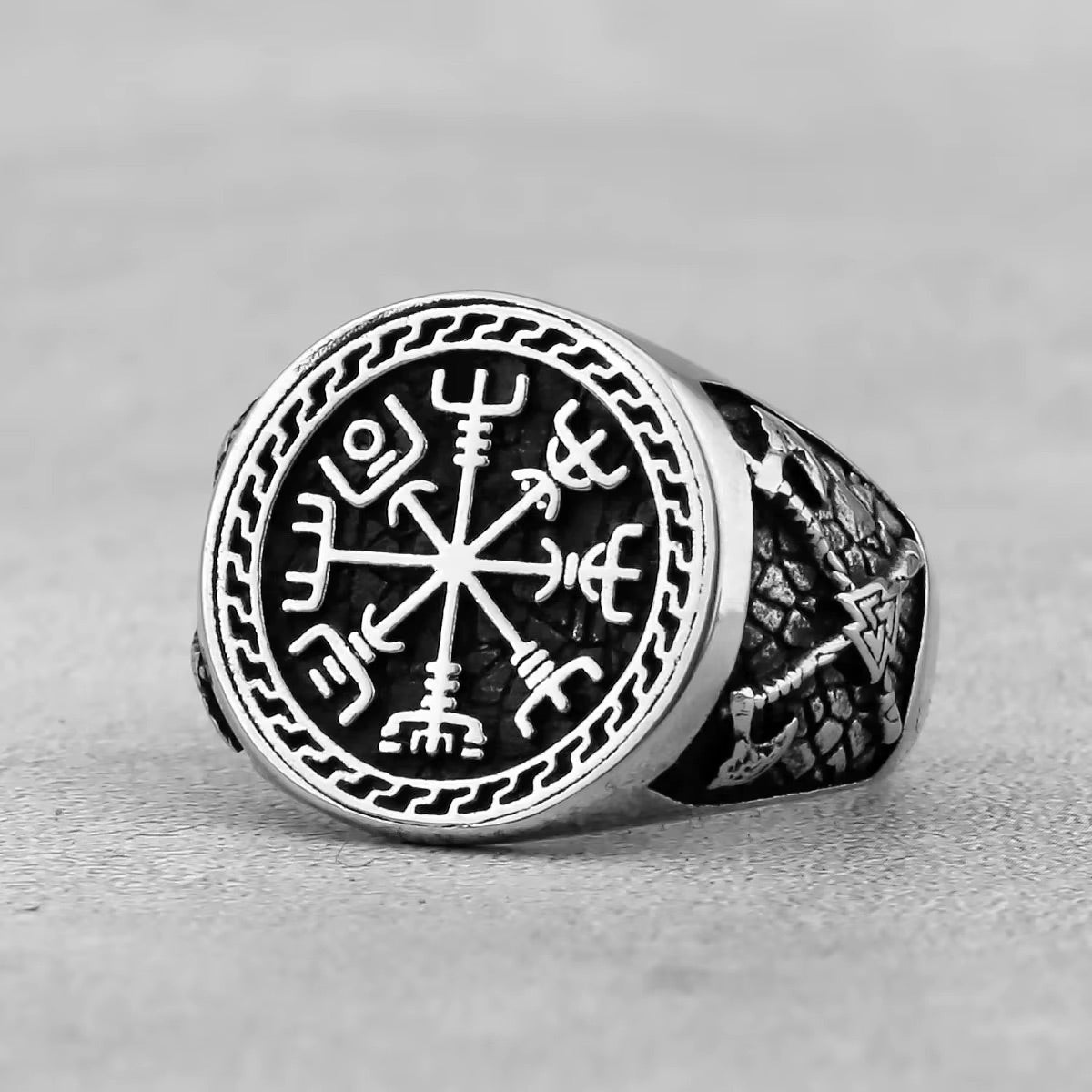 Compass of the Warrior Ring - Stainless Steel
