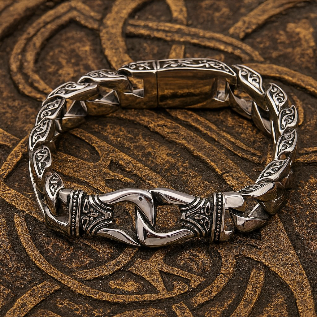 Viking Curb Link Bracelet – Heavy-Duty Stainless Steel Jewelry