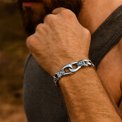 Viking Curb Link Bracelet – Heavy-Duty Stainless Steel Jewelry