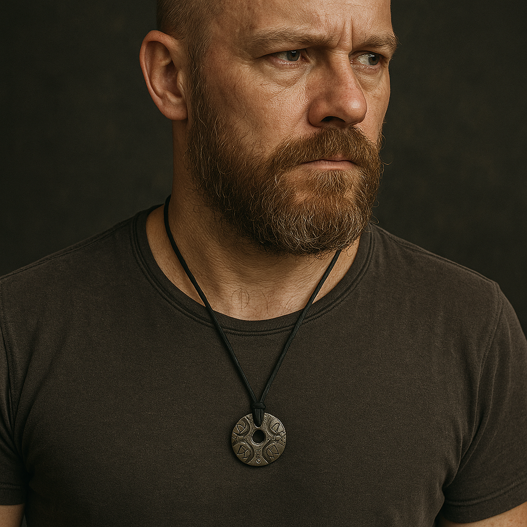 Viking Rune Circle Necklace – Adjustable