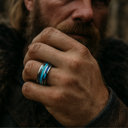 Vicking Ring - Fine Blue Silver