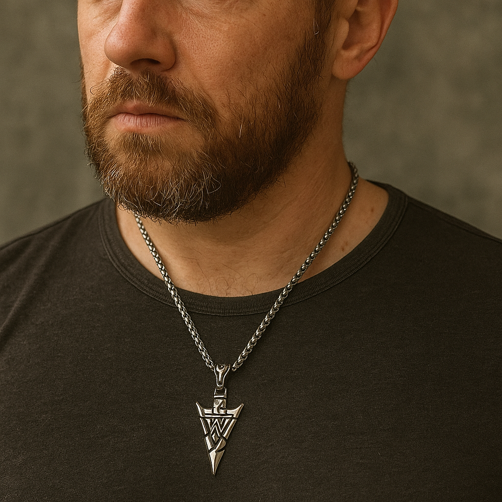 Odin's Spearhead Pendant – Valknut Rune