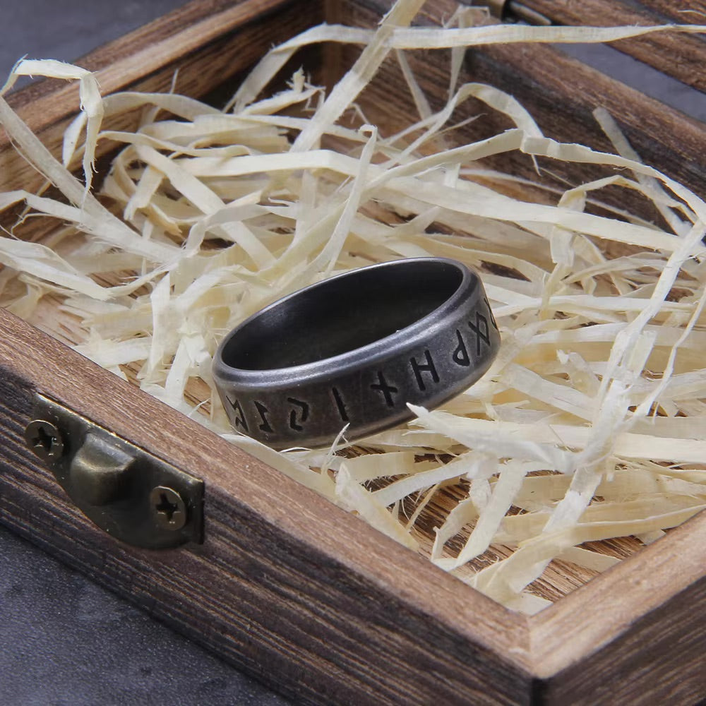 Runes of Fate Ring - Stainless Steel