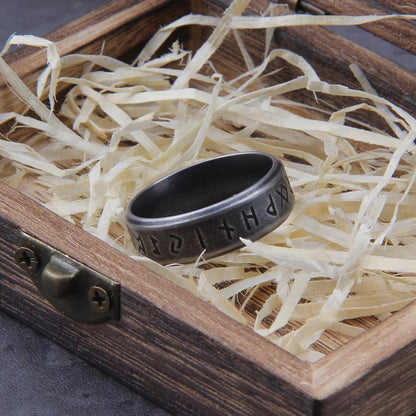 Runes of Fate Ring - Stainless Steel