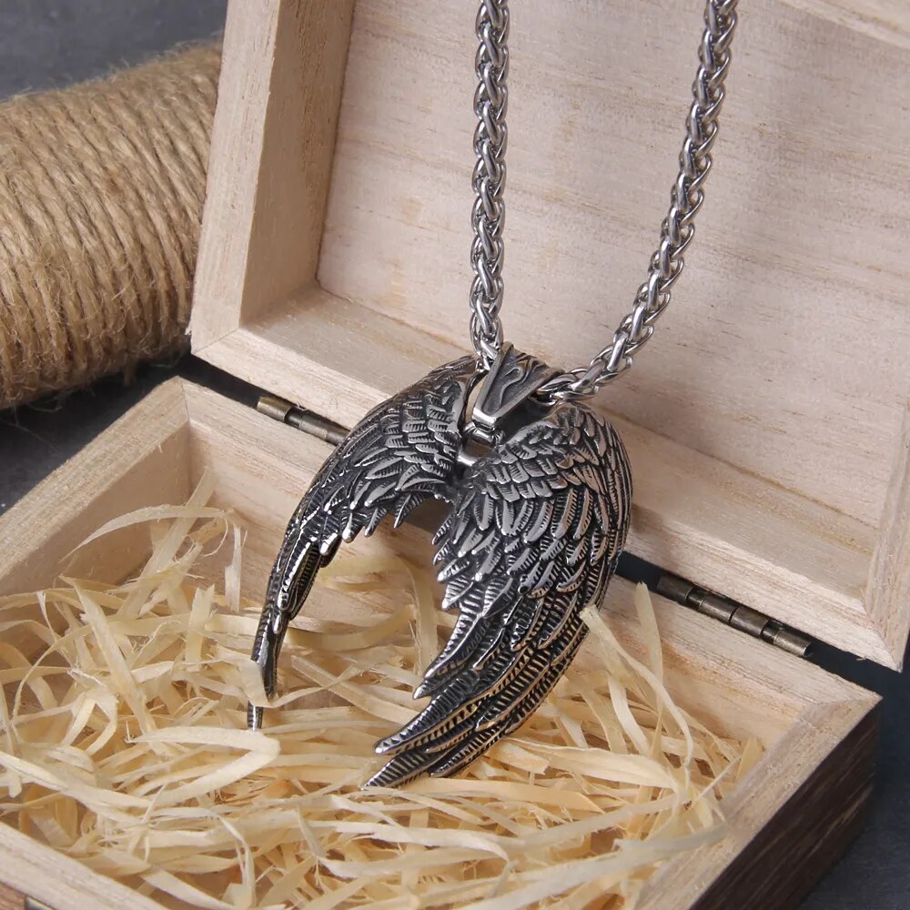 Eternal Guardian: Angel Wings Necklace