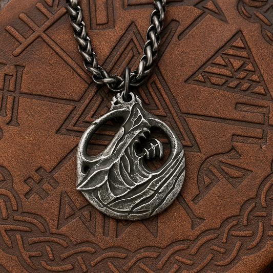 Stainless Steel Viking Wolf Necklace