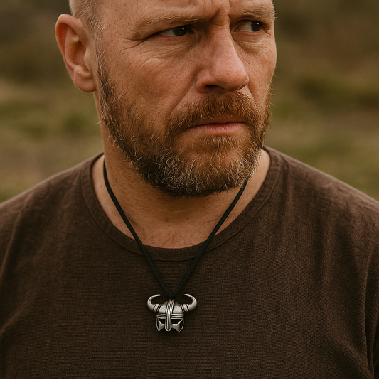 Viking Helmet Necklace – Adjustable Cord