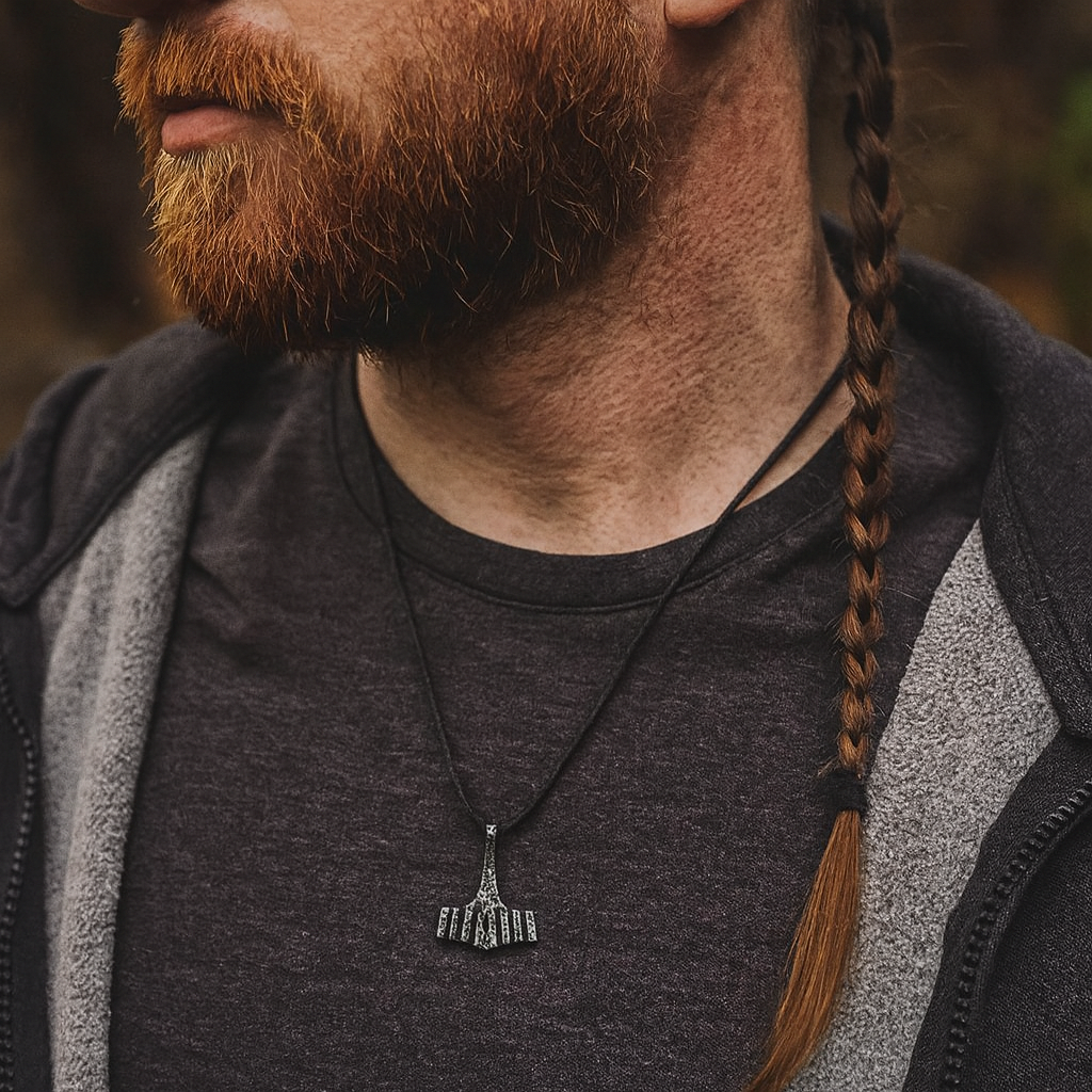 Viking Thor’s Hammer Necklace – Norse Mjolnir Pendant