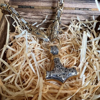 Dragon King's Chain Nordic Viking Norse Dragon Necklace - Viking Talisman!