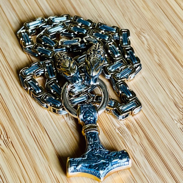 Dragon King's Chain Nordic Viking Norse Dragon Necklace - Viking Talisman!