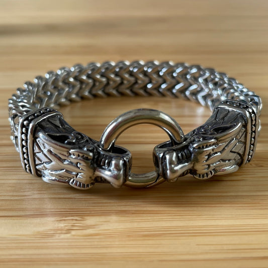 Viking Dragon Charm Bracelet - The Fearsome!