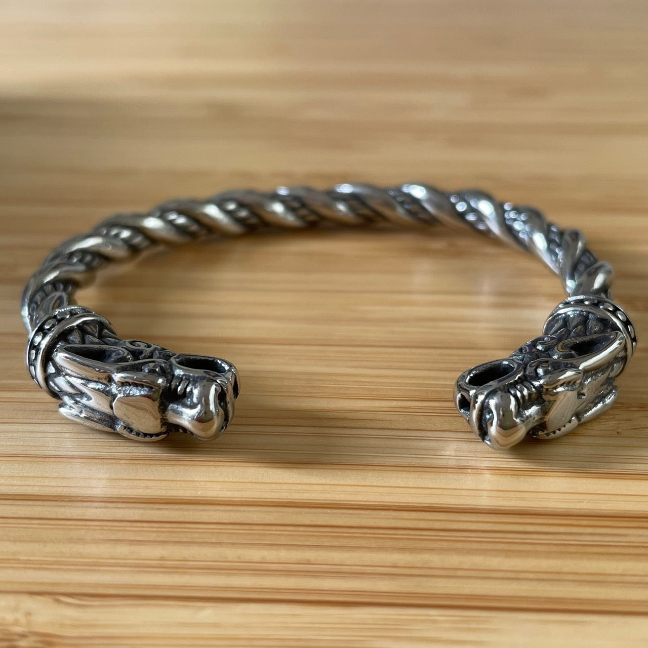 Stainless Steel Nordin Viking Norse Dragon Bracelet