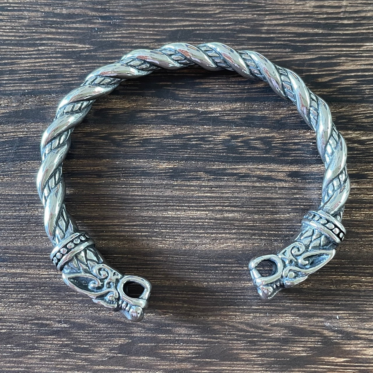 Stainless Steel Nordin Viking Norse Dragon Bracelet