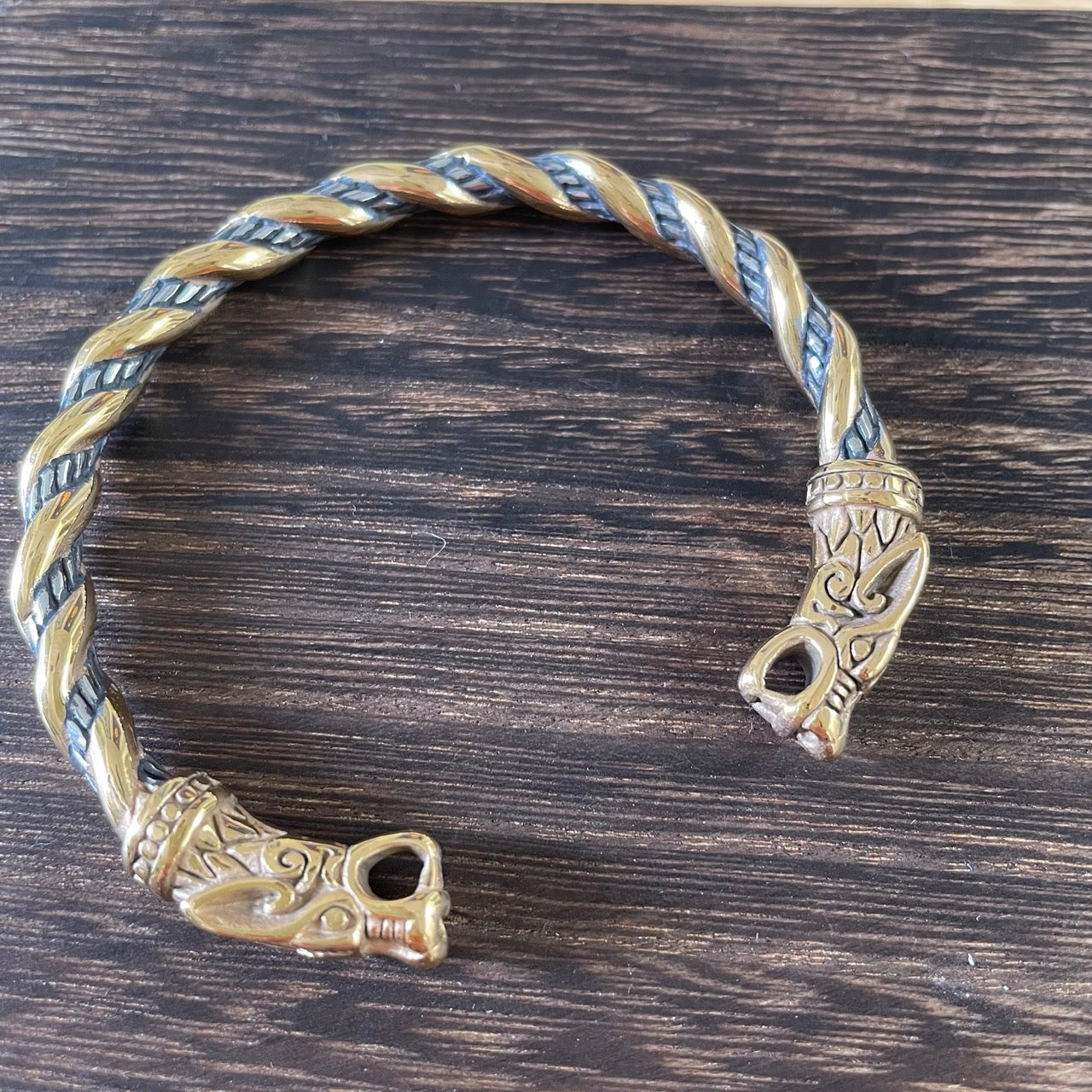 Stainless Steel Nordin Viking Norse Dragon Bracelet