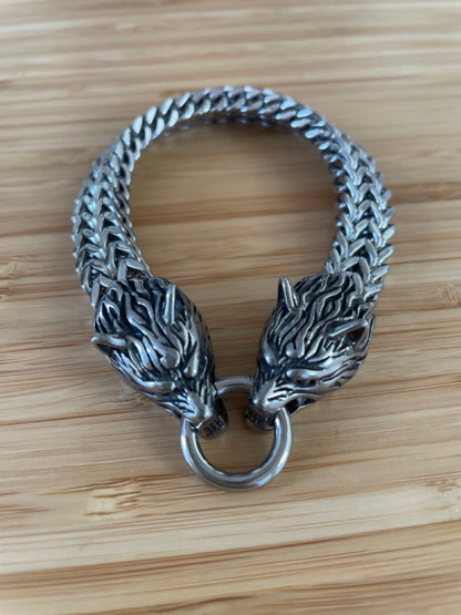 Viking Wolf Charm Bracelet - The Courageous!