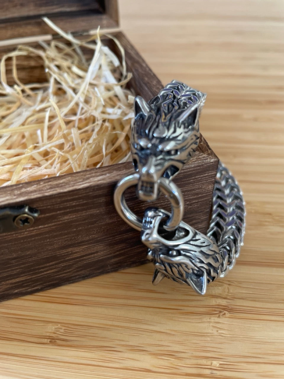 Viking Wolf Charm Bracelet - The Courageous!