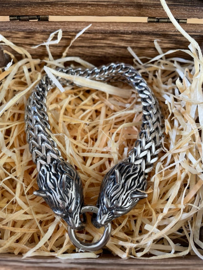 Viking Wolf Charm Bracelet - The Courageous!